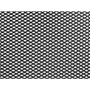Облицовка радиатора (сетка декоративная), 120 х 20 см, черная, ячейки 6 х 3,5мм
