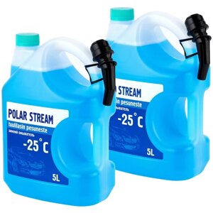 Омывайка Незамерзайка без аромата Polar Stream -25°C, 5 л , 2шт. , Жидкость для стеклоомывателя зимняя