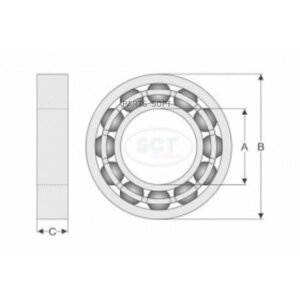 Подшипник ступицы задний газ 3302 sct germany