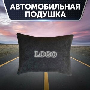 Подушка на сиденье автомобиля для Daewoo из велюра черная