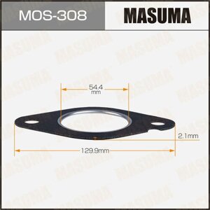 Прокладка глушителя 54.4x129.9x2.1 Masuma MASUMA MOS308 | цена за 1 шт