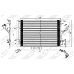 Радиатор Кондиционера Hyundai I30 12-Elantra 10-Kia Ceed 12-Forte 12- Sat арт. ST-HN29-394-0