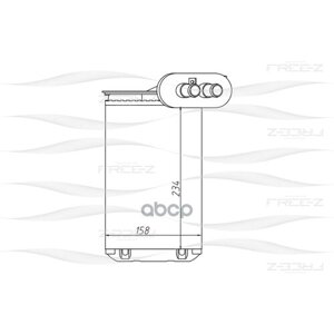 Радиатор Отопителя Audi A3/Tt 96-Skoda Octavia 96-Vw Caddy/Golf/Bora/Passat/Polo 91- FREE-Z арт. KW0249