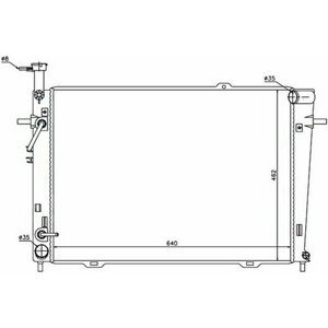 SAT HY0009-03 Радиатор Hyundai Tucson 04-09 / Kia Sportage 06-10