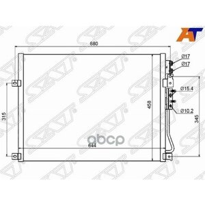 SAT ST-JP82-394-0 радиатор кондиционера JEEP GRAND cherokee/commander 05-10