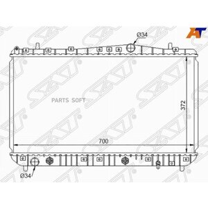 SGDW000414 SAT Радиатор Chevrolet Lacetti 04-13 / Tacuma 02-08 / Daewoo Gentra 13-15 / Nubira 99-03 / Ravon Gentra