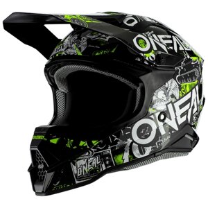 Шлем кроссовый ONEAL 3Series ATTACK 2.0, черный/желтый, размер S