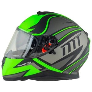 Шлем MT thunder 3SV cap (XS, matt fluo green)