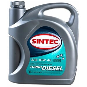 Sintec масло turbo diesel sae 10w40 api cf-4/cf/sj 5л "4" Sintec 122445