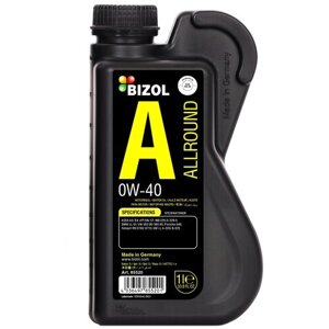 Синтетическое моторное масло BIZOL Allround 0W-40, 1 л