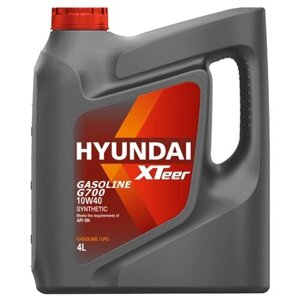 Синтетическое моторное масло HYUNDAI XTeer Gasoline G700 10W-40, 4 л, 1 шт.