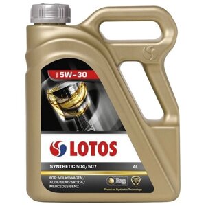 Синтетическое моторное масло LOTOS Synthetic 504/507 5W-30, 4 л
