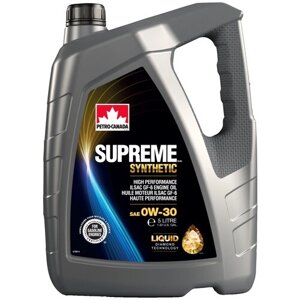 Синтетическое моторное масло Petro-Canada Supreme Synthetic 0W-30, 5 л, 1 шт.