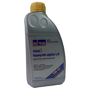 Синтетическое моторное масло SRS ViVA 1 Topsynth alpha LS 5W40, 1 л, 1 шт.