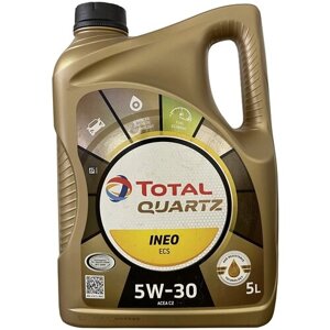 Синтетическое моторное масло TOTAL Quartz INEO ECS 5W30, 5 л, 1 шт.