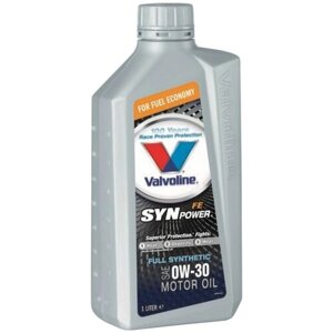 Синтетическое моторное масло VALVOLINE SynPower FE 0W-30, 1 л, 1 шт.