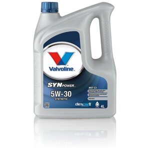 Синтетическое моторное масло VALVOLINE SynPower MST C3 5W-30, 4 л, 1 шт.