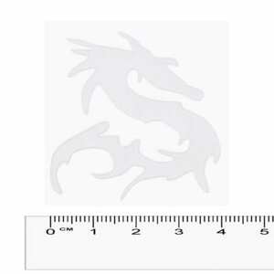 SKYWAY SNO170 Наклейка (шильдик) металлопластик "дракон 1" 45*55мм SKYWAY