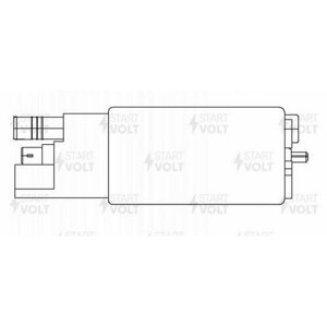 STARTVOLT SFP-0523 Мотор бензонасоса для а/м Chevrolet Lanos (05-ZAZ Sens (97-1.3/1.5i (SFP 0523)