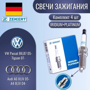 Свечи зажигания (Zekkert) на VW Passat B6, B7 05-Tiguan 07-Audi A6 III, IV 05-A4 III, IV 04-