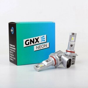 Светодиодные лампы автомобильные GNX NEON автолампа цоколь HB3 температура света 6000K белый лампочка комплект 2 шт