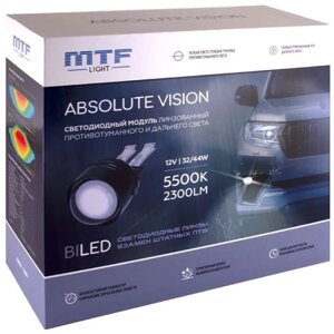 Светодиодные линзы для ПТФ MTF Light серия ABSOLUTE VISION - Nissan, Infiniti (2шт)