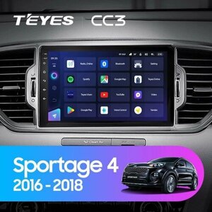 TEYES Магнитола CC3 4 Gb 9.0" для Kia Sportage 4 QL 2016-2018 Вариант комплектации B - Авто с дисплеем 7 дюймов 32 Gb