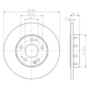 Тормозной диск Textar 92031803 для Tesla Model S, Mercedes-Benz E-class, Mercedes-Benz 124 (1 шт.)