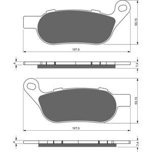 Тормозные колодки дисковые 273 S33