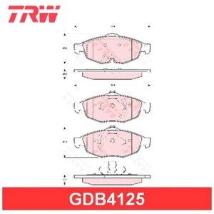 Тормозные колодки TRW GDB4125
