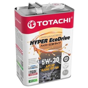 TOTACHI Масло Моторное Totachi Hyper Ecodrive Fully Synthetic Sp/Gf-6a 5w-30 4л