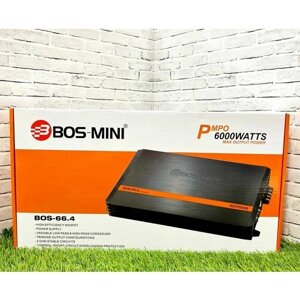 Усилитель автомобильный Bos mini BOS 66.4 (6000W max)