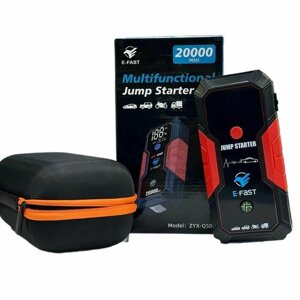 Устройство зарядно-пусковое портативное Jump-starter 20000maH пуск ток 500-800A (Бустер для АКБ)