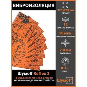 Виброизоляция Шумофф Reflex 2 (2 мм) 12 листов