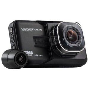Видеорегистратор VIPER 9000 Duo, 2 камеры, черный