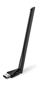 Адаптер Wi-Fi Mercusys MU6H, 2.4 / 5 ГГц, до 433 Мбит/с, USB, внешних антенн: 1x5 дБи (1193415)