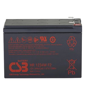 Аккумуляторная батарея для ИБП CSB HR 1234W F2, 12V, 9Ah