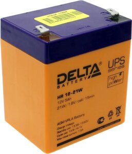 Аккумуляторная батарея для ИБП Delta HR-W HR12-21W, 12V, 5Ah