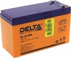 Аккумуляторная батарея для ИБП Delta HR-W HR12-28W, 12V, 7Ah