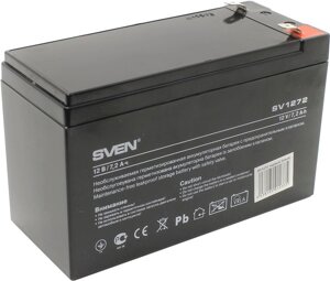 Аккумуляторная батарея для ИБП Sven SV SV1272, 12V, 7.2Ah