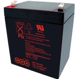 Аккумуляторная батарея для ИБП WBR HR HR1221W F2, 12V, 5Ah