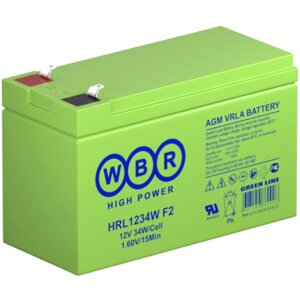 Аккумуляторная батарея для ибп WBR HRL wbrhrl1234 F2, 12V, 9ah