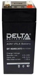 Аккумуляторная батарея для ОПС Delta DT 4045 (47мм), 4V, 4.5Ah