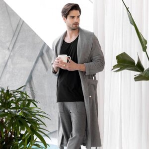 Банный халат Аристо цвет: серый (XS)