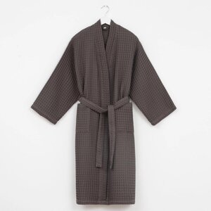 Банный халат Boho цвет: серо-коричневый (3XL)