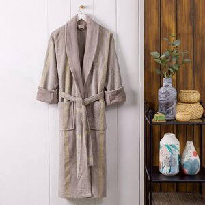 Банный халат Greek цвет: серо-коричневый (XL)