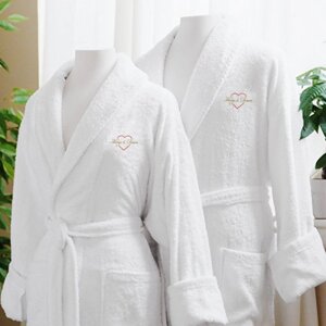 Банный халат Wedding цвет: белый (XL)