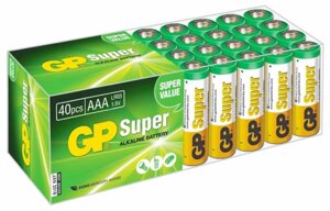 Батарея GP GP24A-B40, AAA, 1.5 V, 40шт