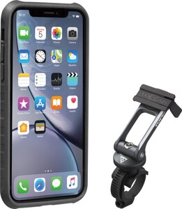 Чехол и кронштейн для мобильного телефона Topeak RideCase для iPhone Xr (черный)