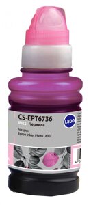 Чернила Cactus CS-EPT6736, 100 мл, светло-пурпурный, совместимые для Epson L800/L805/L810/L850/L1800